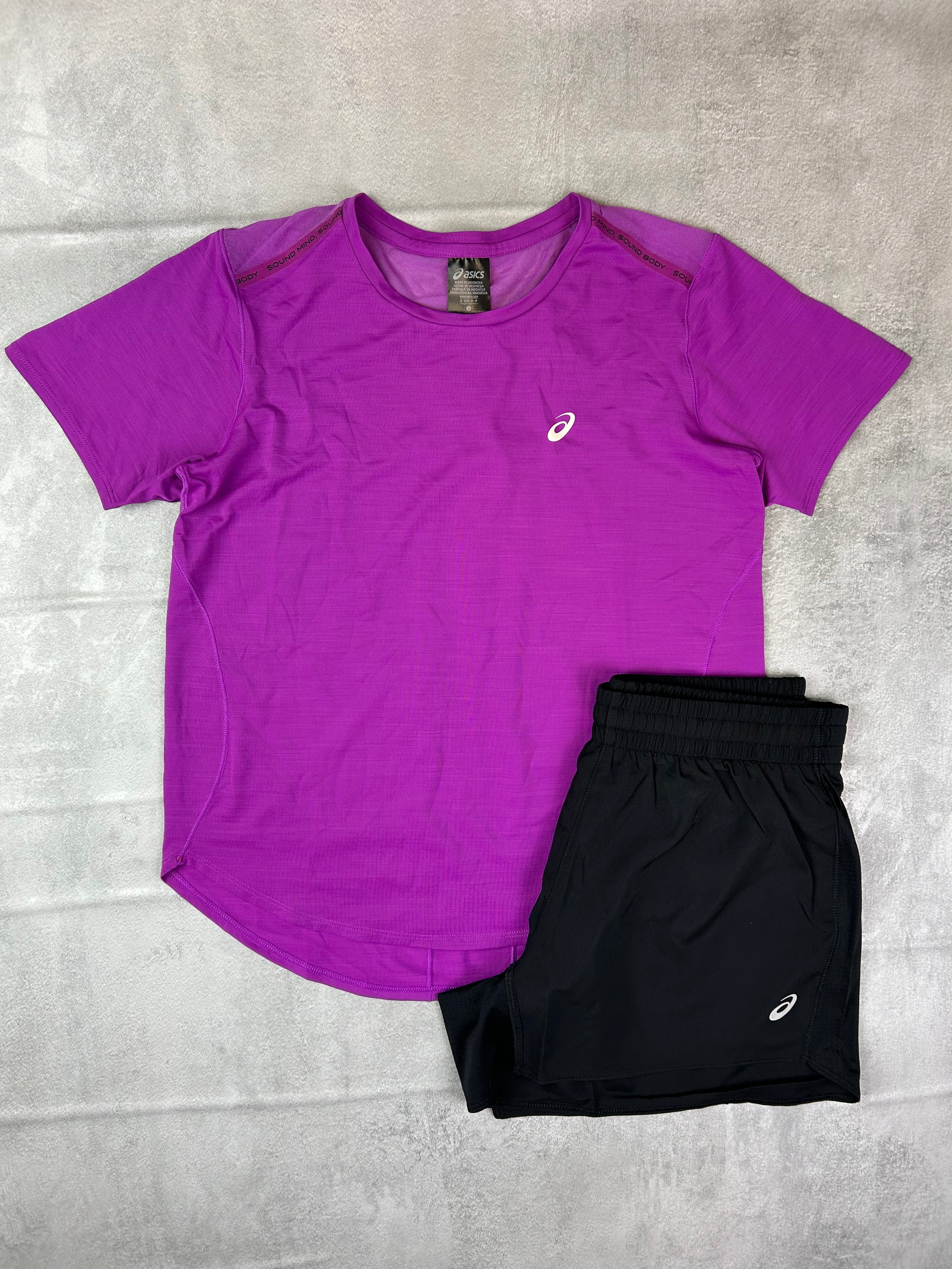 Asics women's SS outfit set pink/magenta