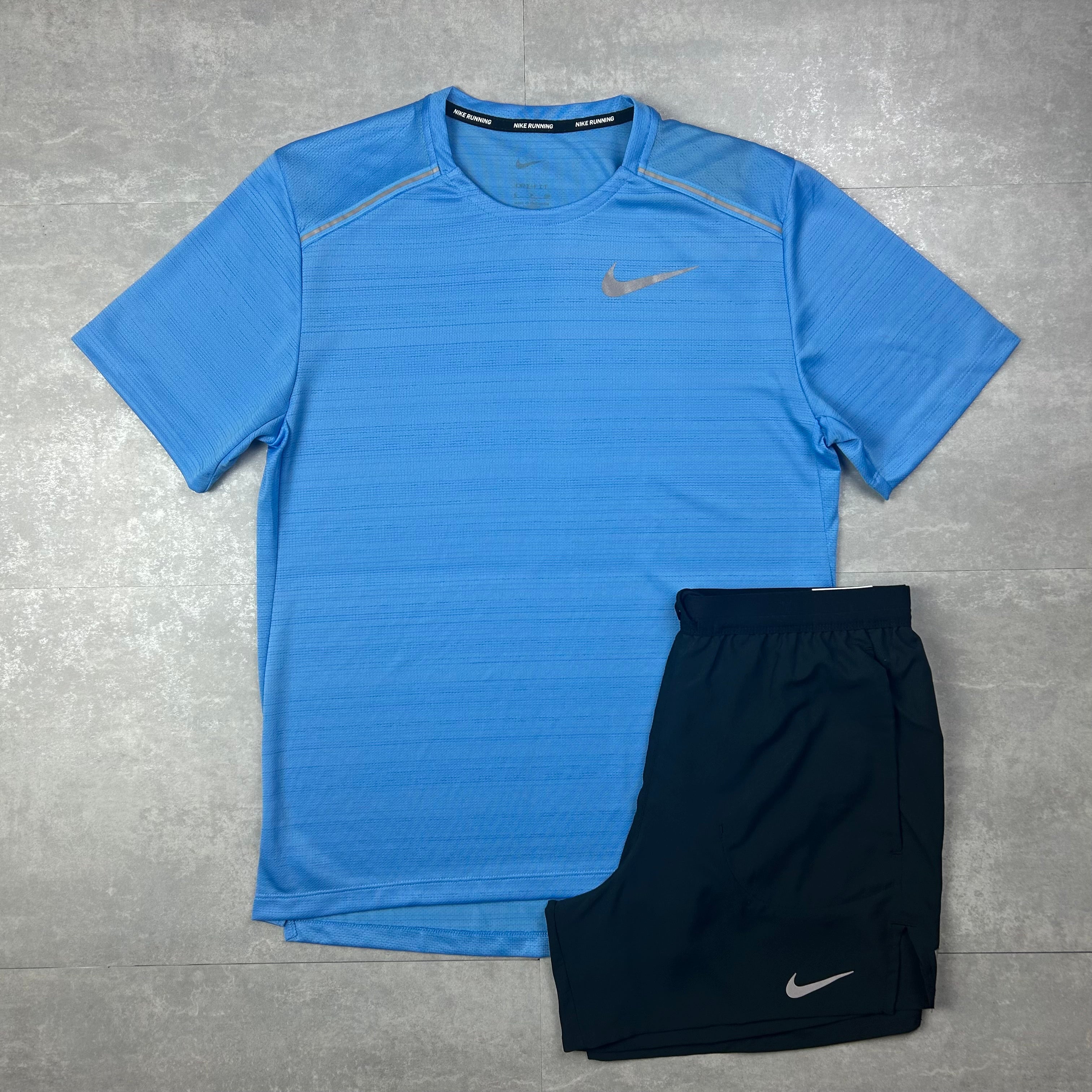 Nike miler 1.0 men's t shirt university blue