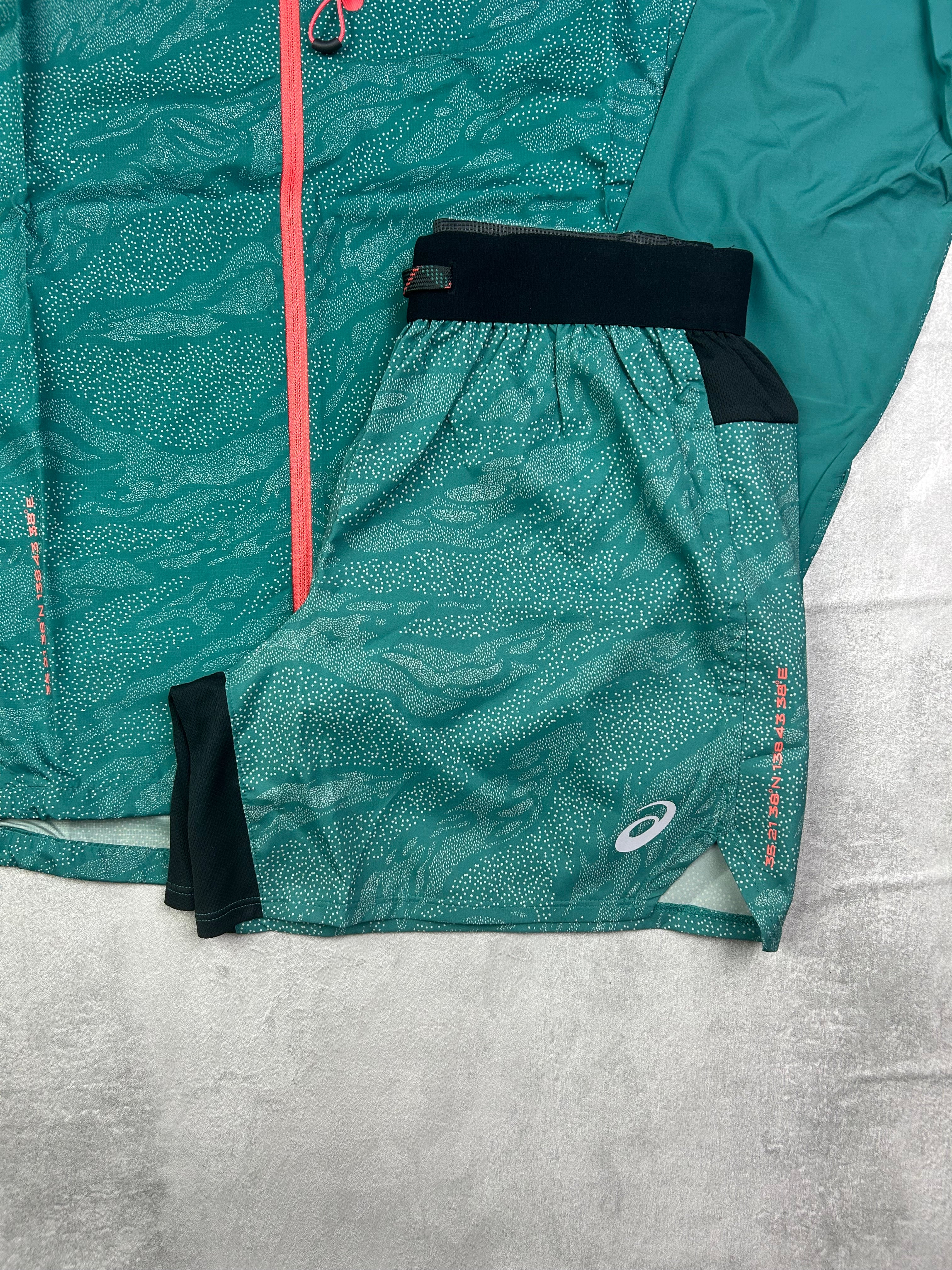 Asics fuji trail wind-runner jacket set