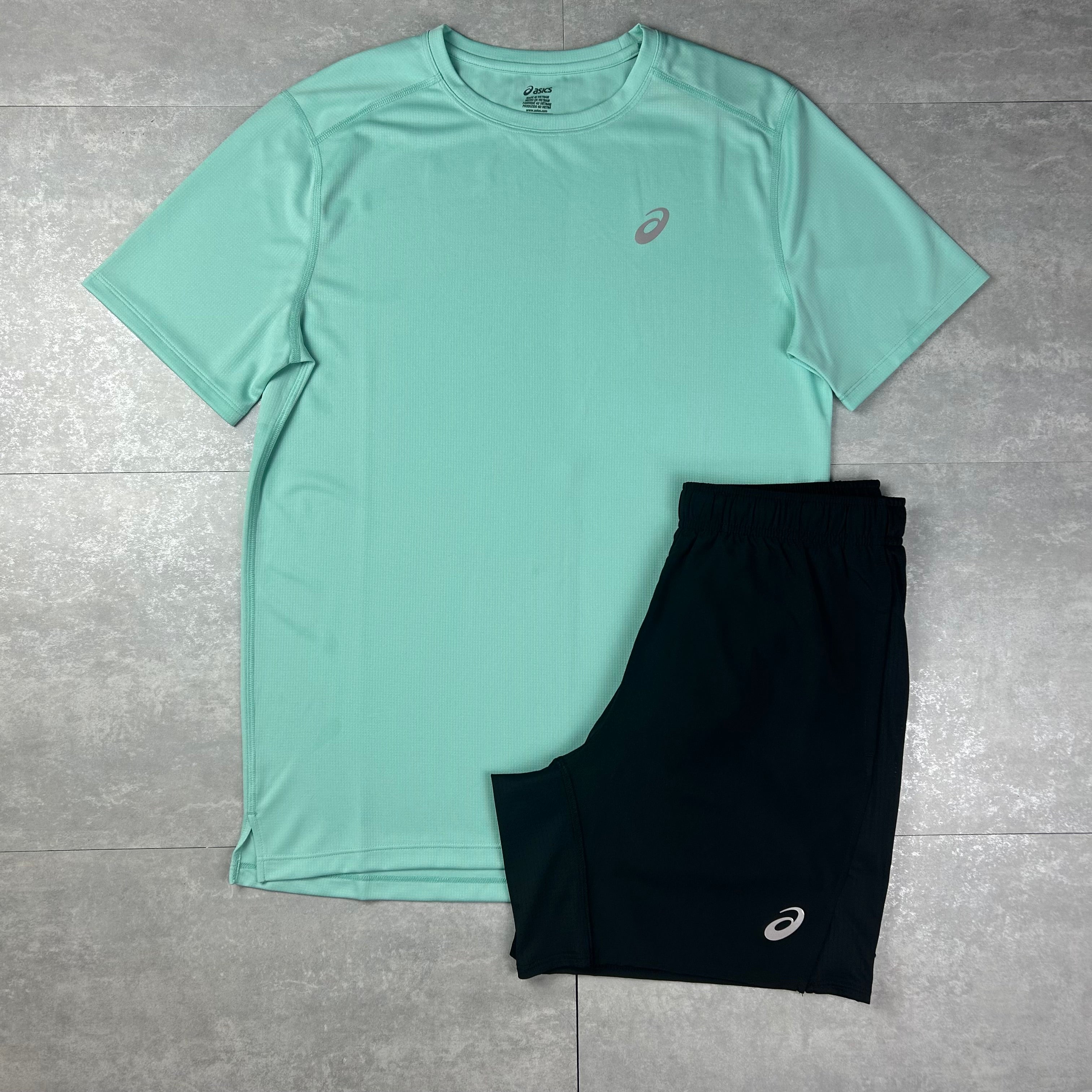 Asics silver set oasis green
