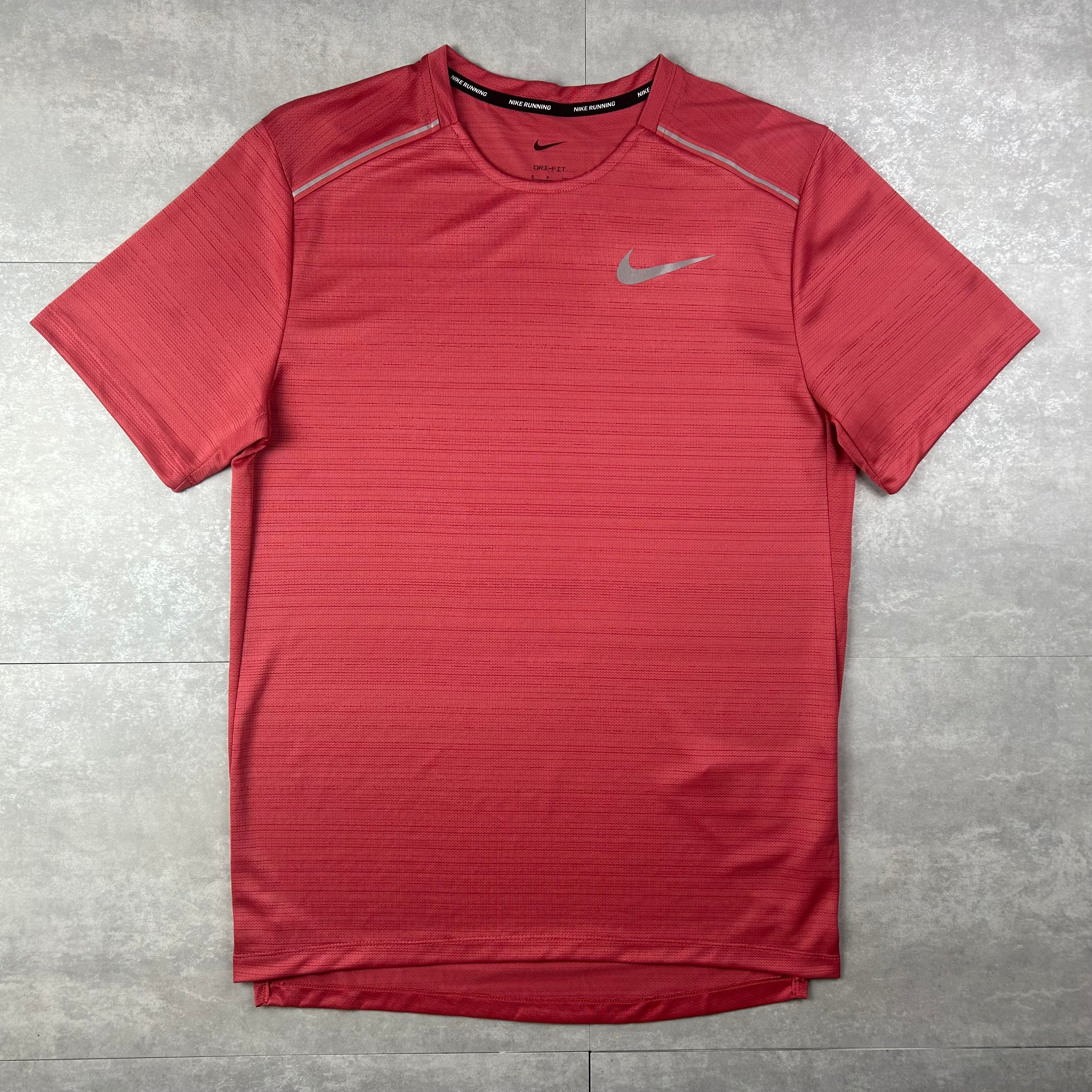 Nike Men’s miler 1.0 t shirt adobe red