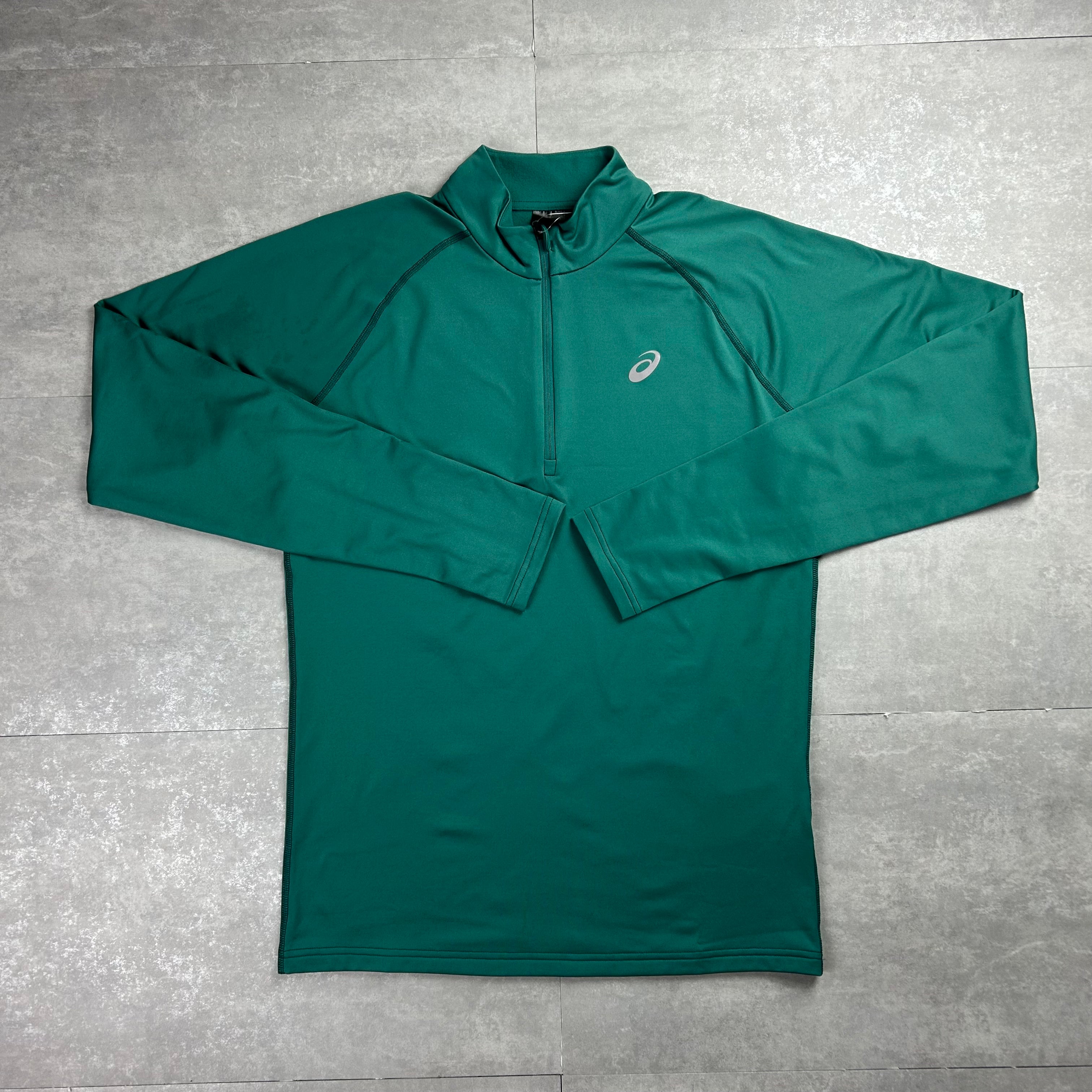Asics sport half-zip turquoise