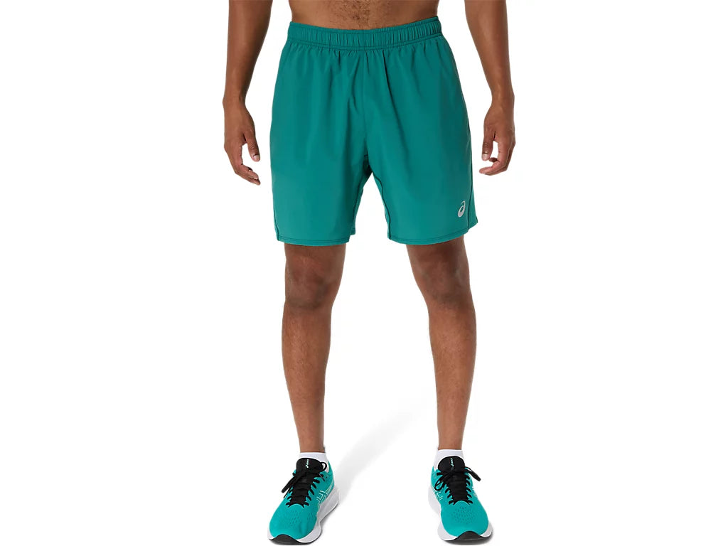 Asics Men's icon 7" shorts turquoise/Rainey lake