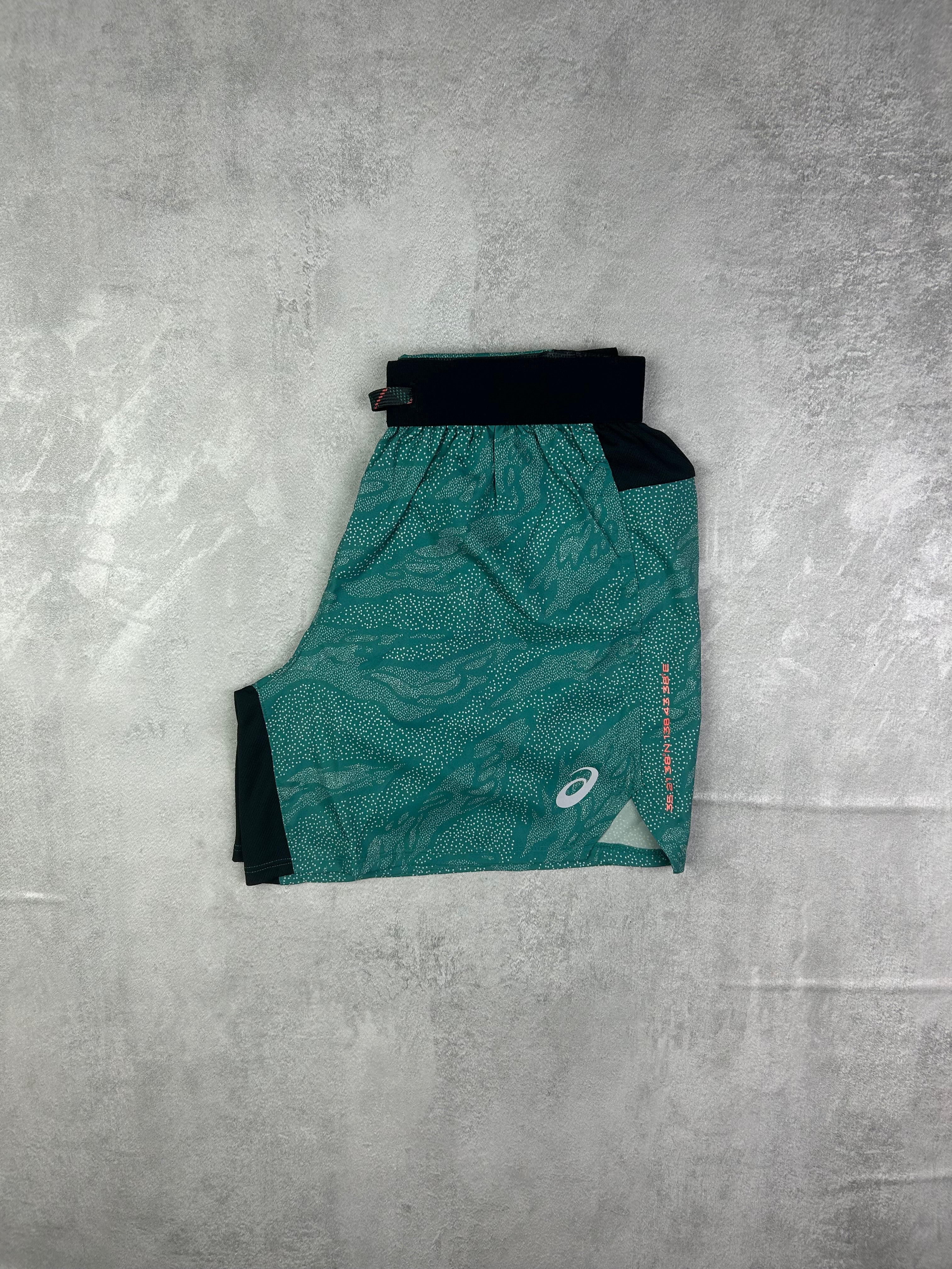 Asics fuji trail Men's 5" shorts in turqoise
