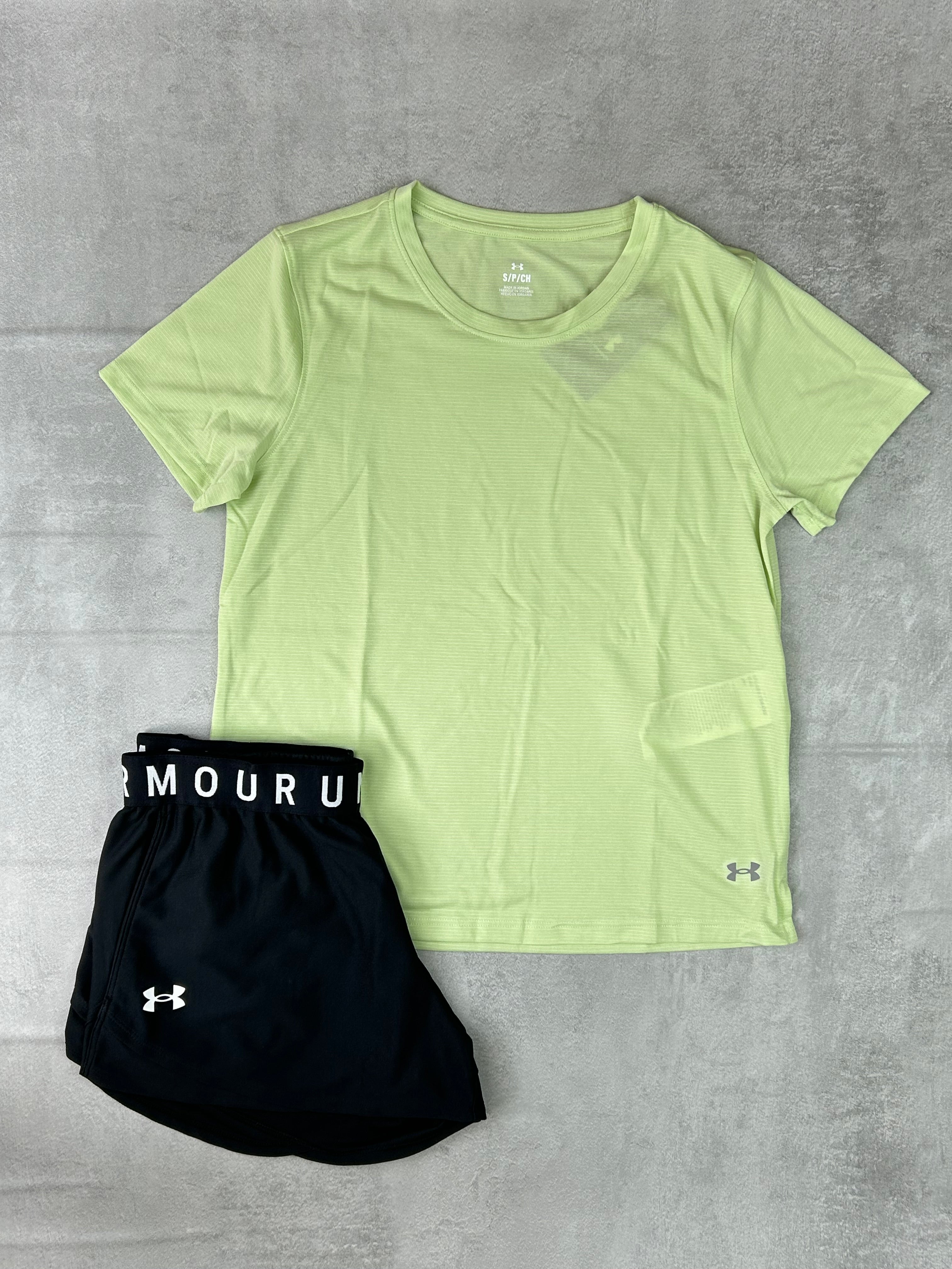 Under armour women's launch set neon/black