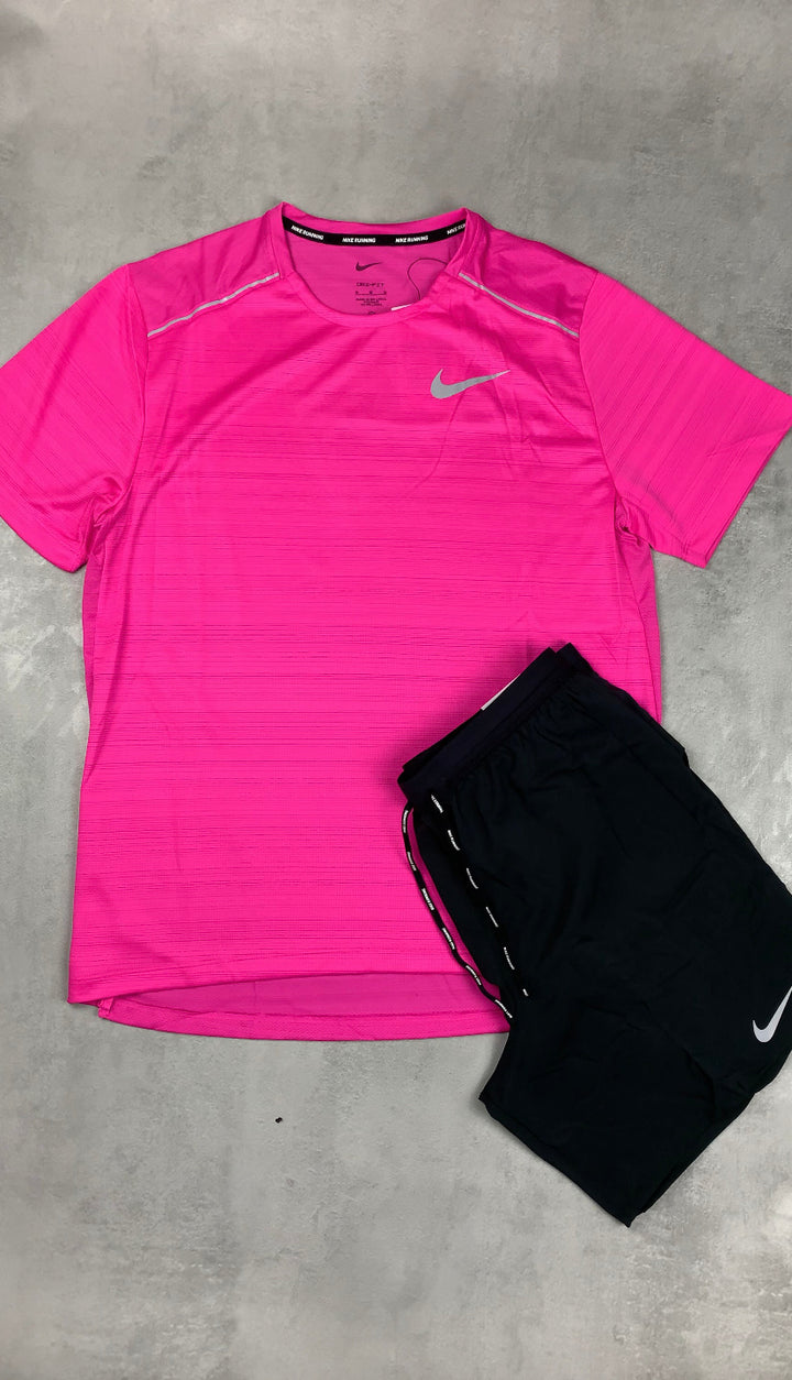 nike miler 1.0 set hot pink