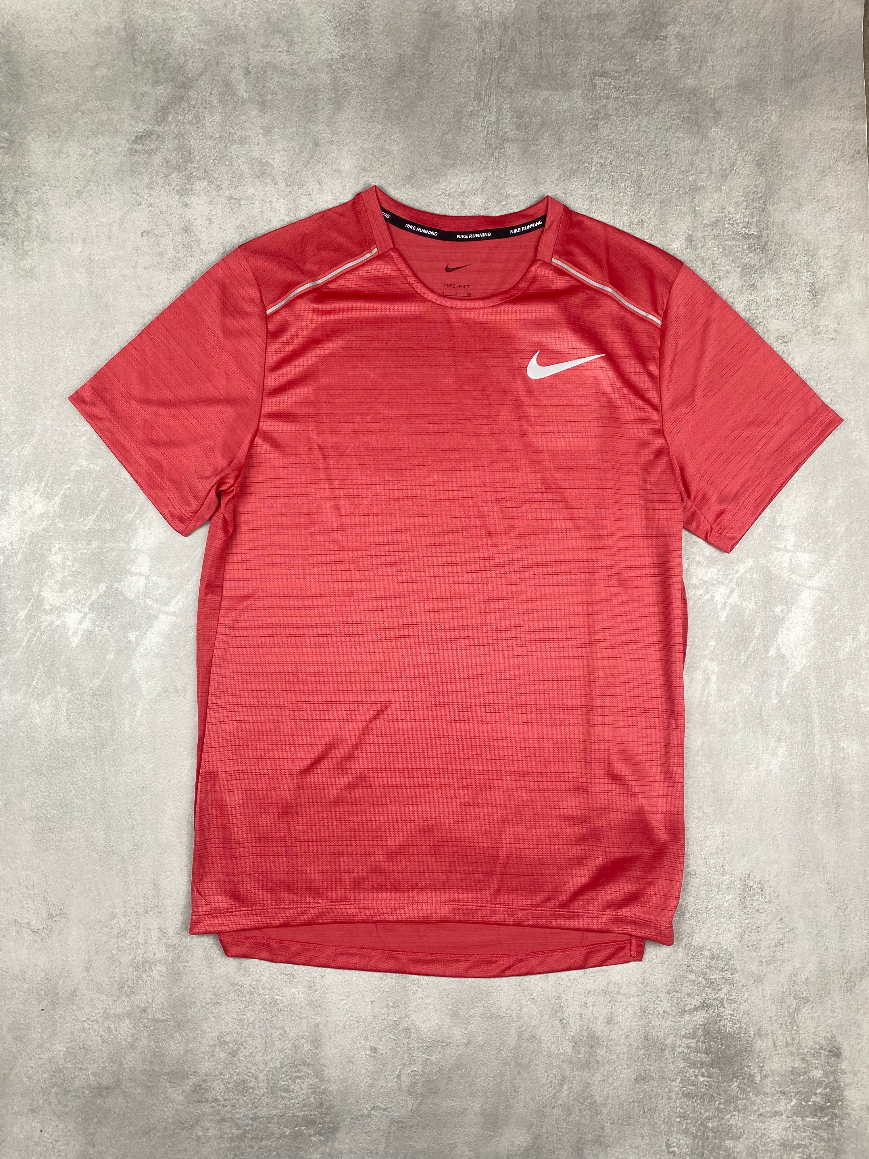 Nike Men’s miler 1.0 t shirt adobe red