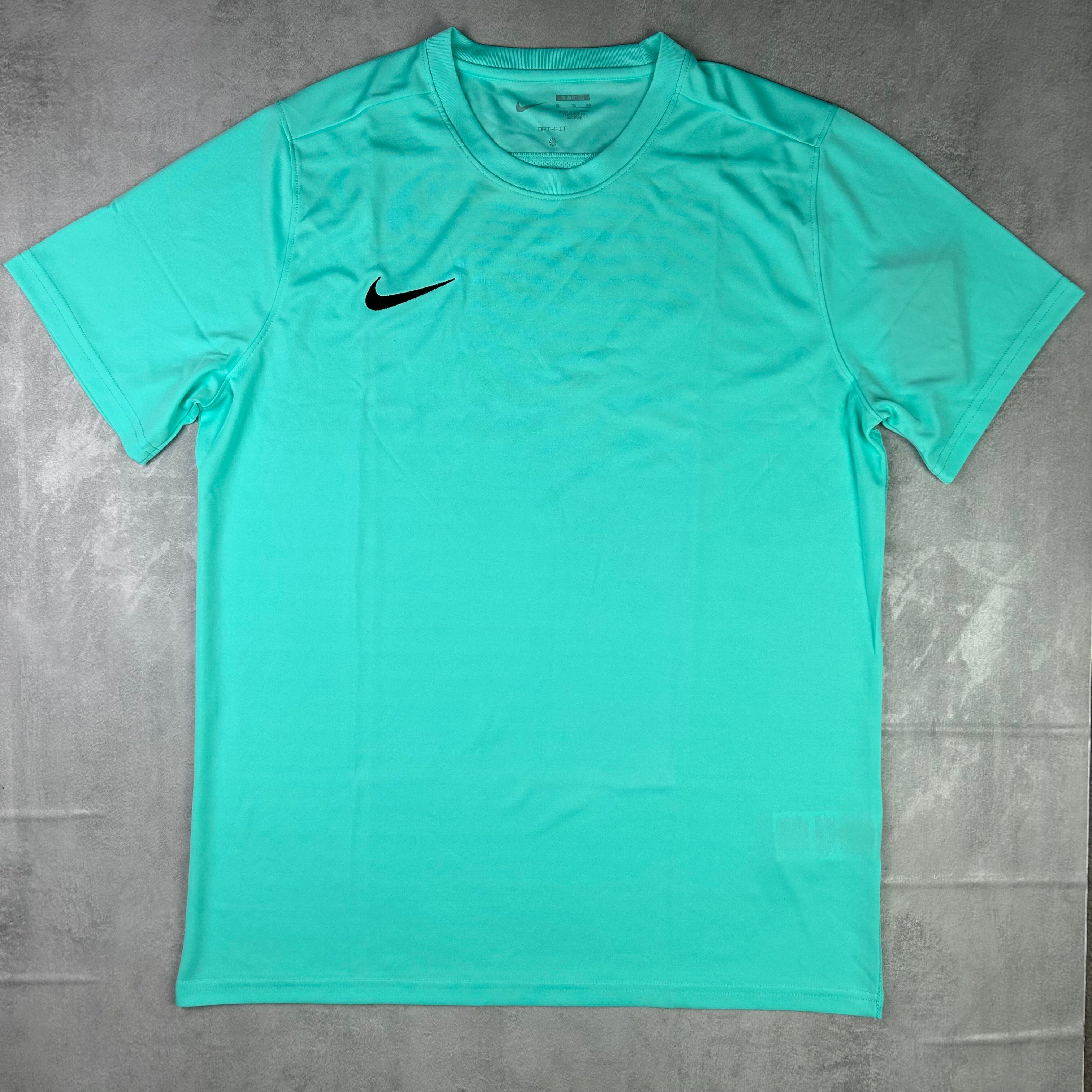 Nike dri fit t shirt turquoise blue