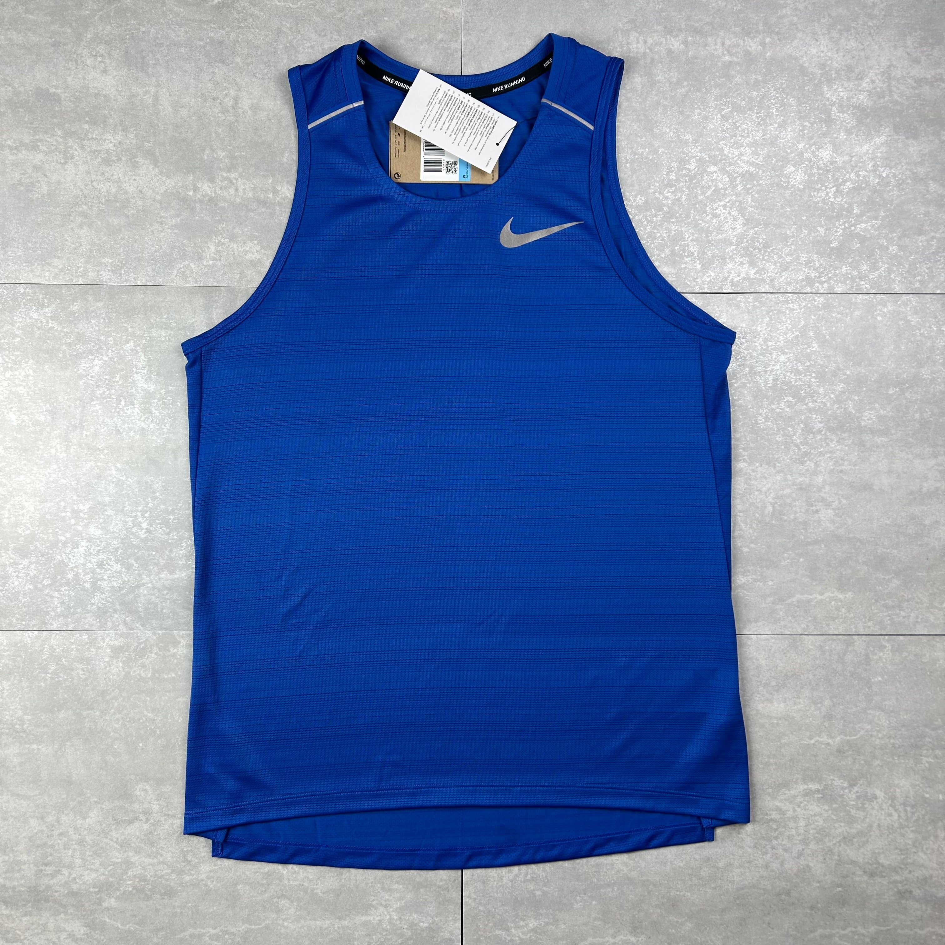 Nike men's miler 1.0 vest royal blue
