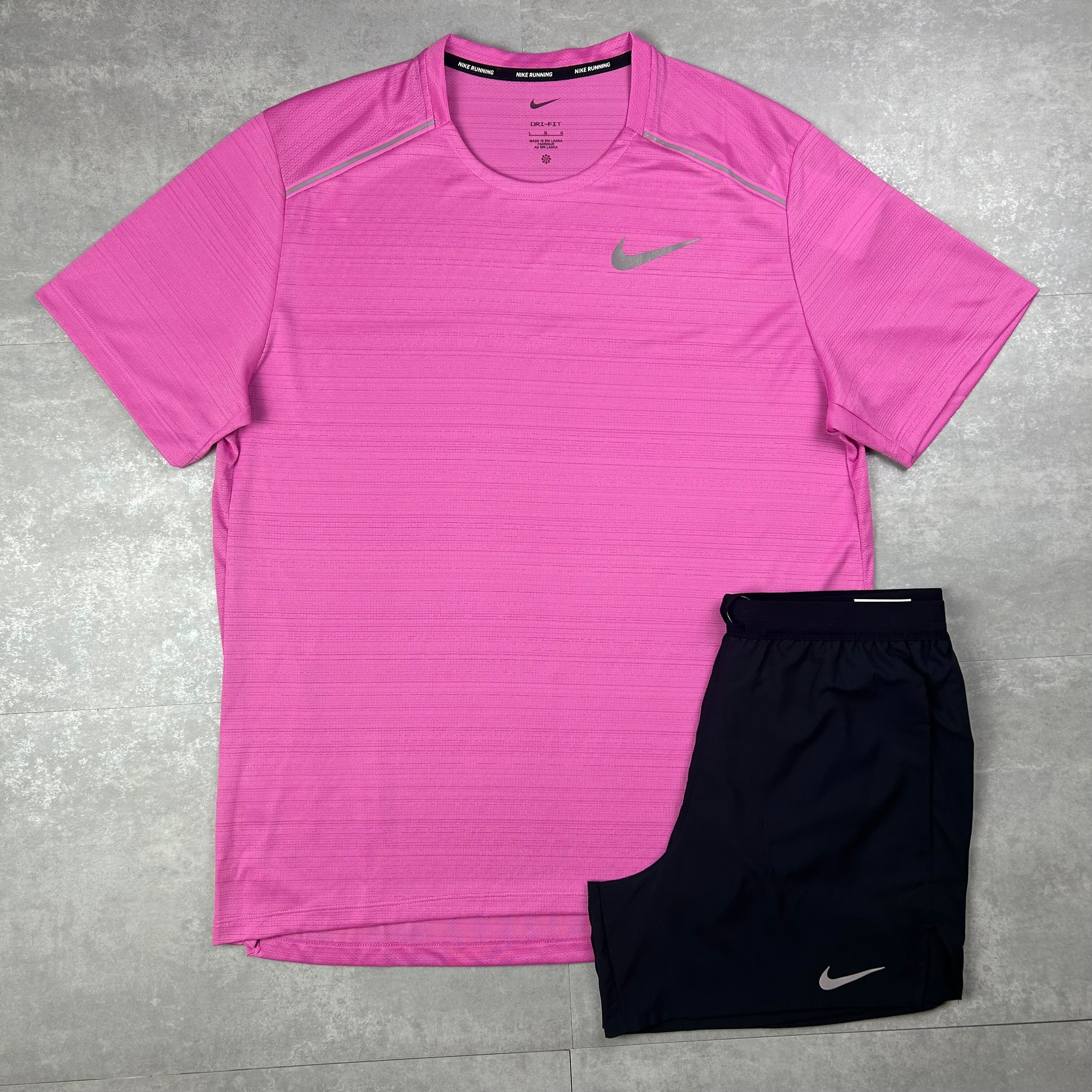 Nike miler 1.0 Men's set playful pink