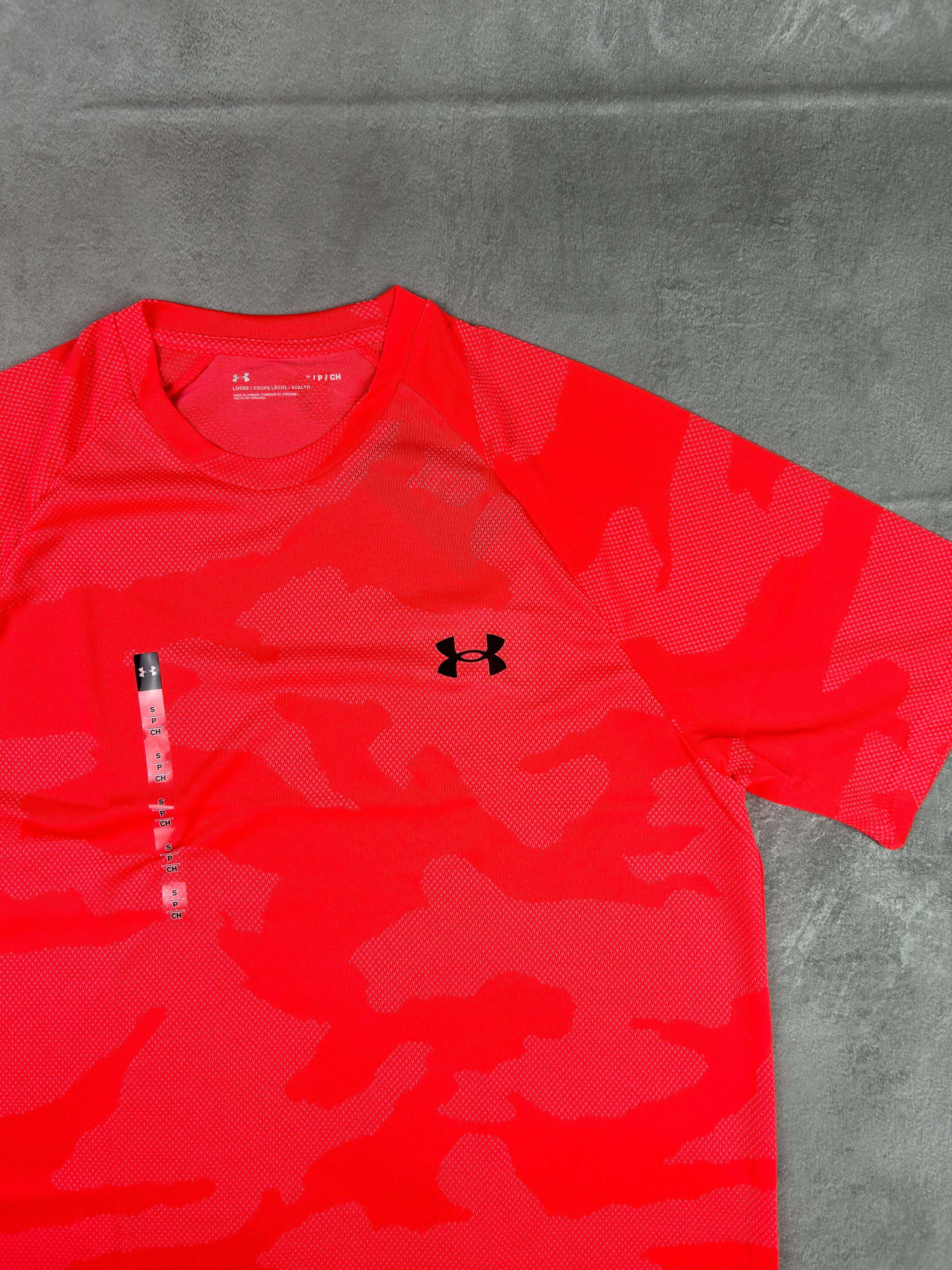 under armour Jacquard camo Men's t shirt red