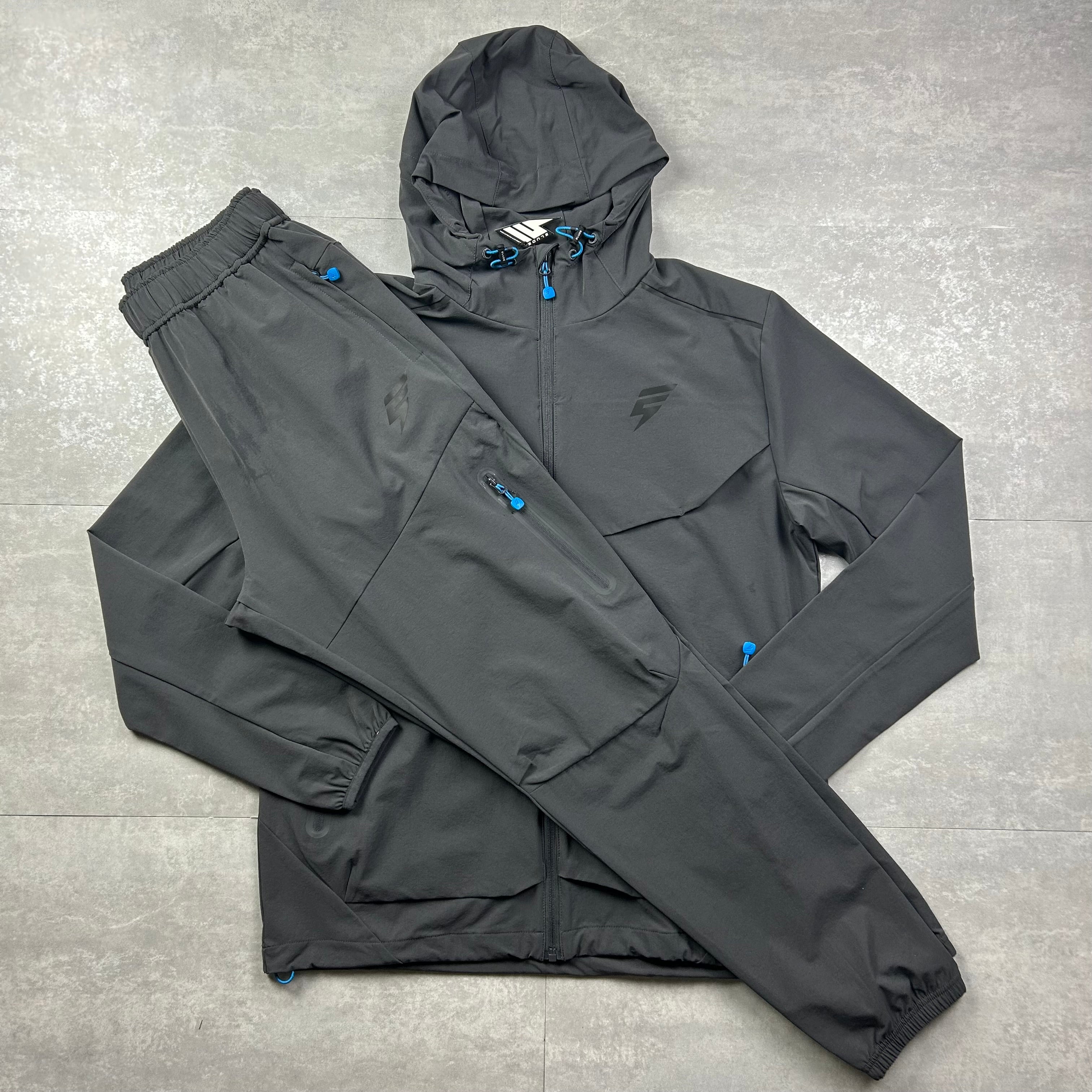 elude ghost men's tracksuit set coal/blue