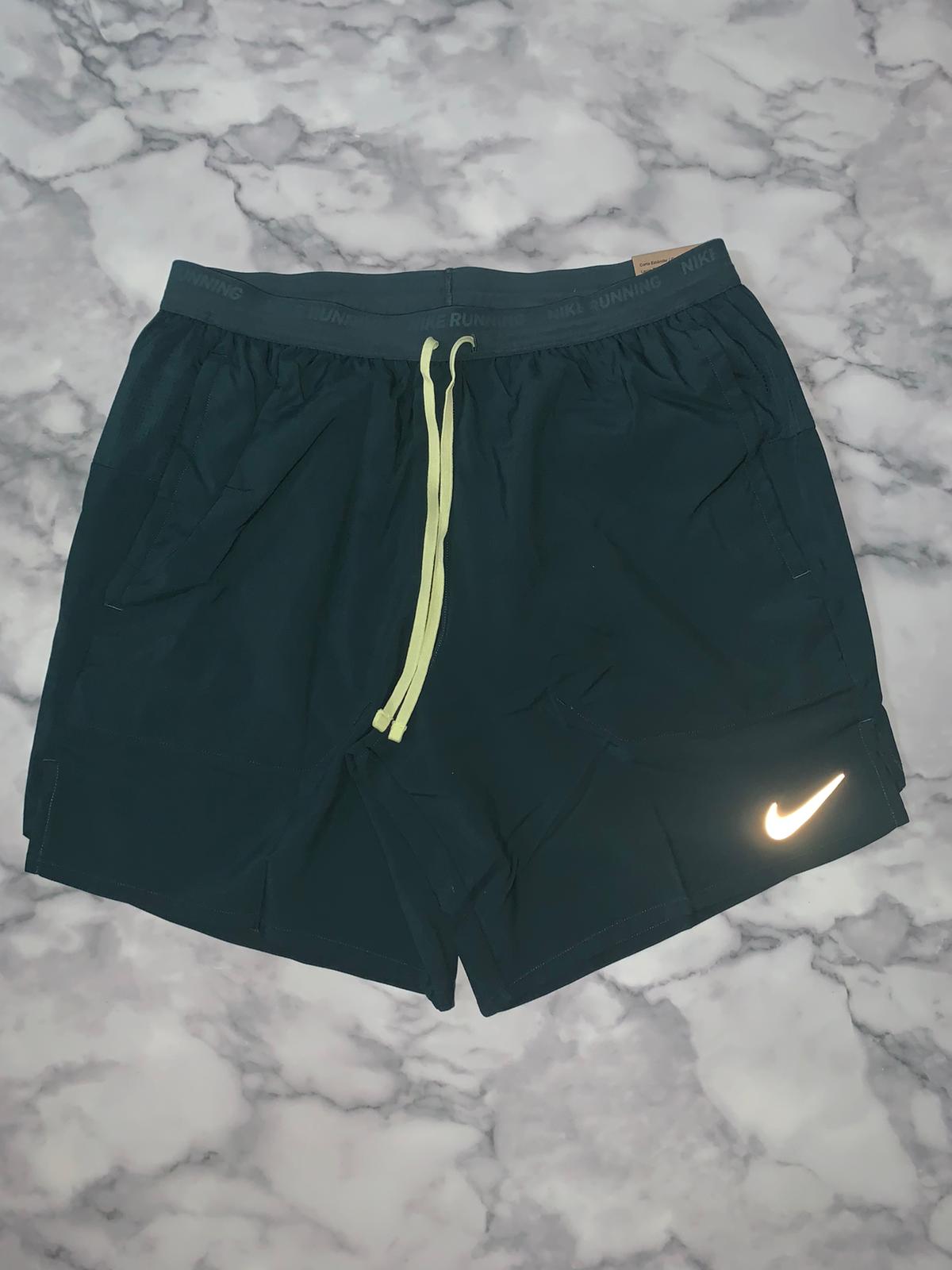 Nike flex stride Jupiter green 7” shorts