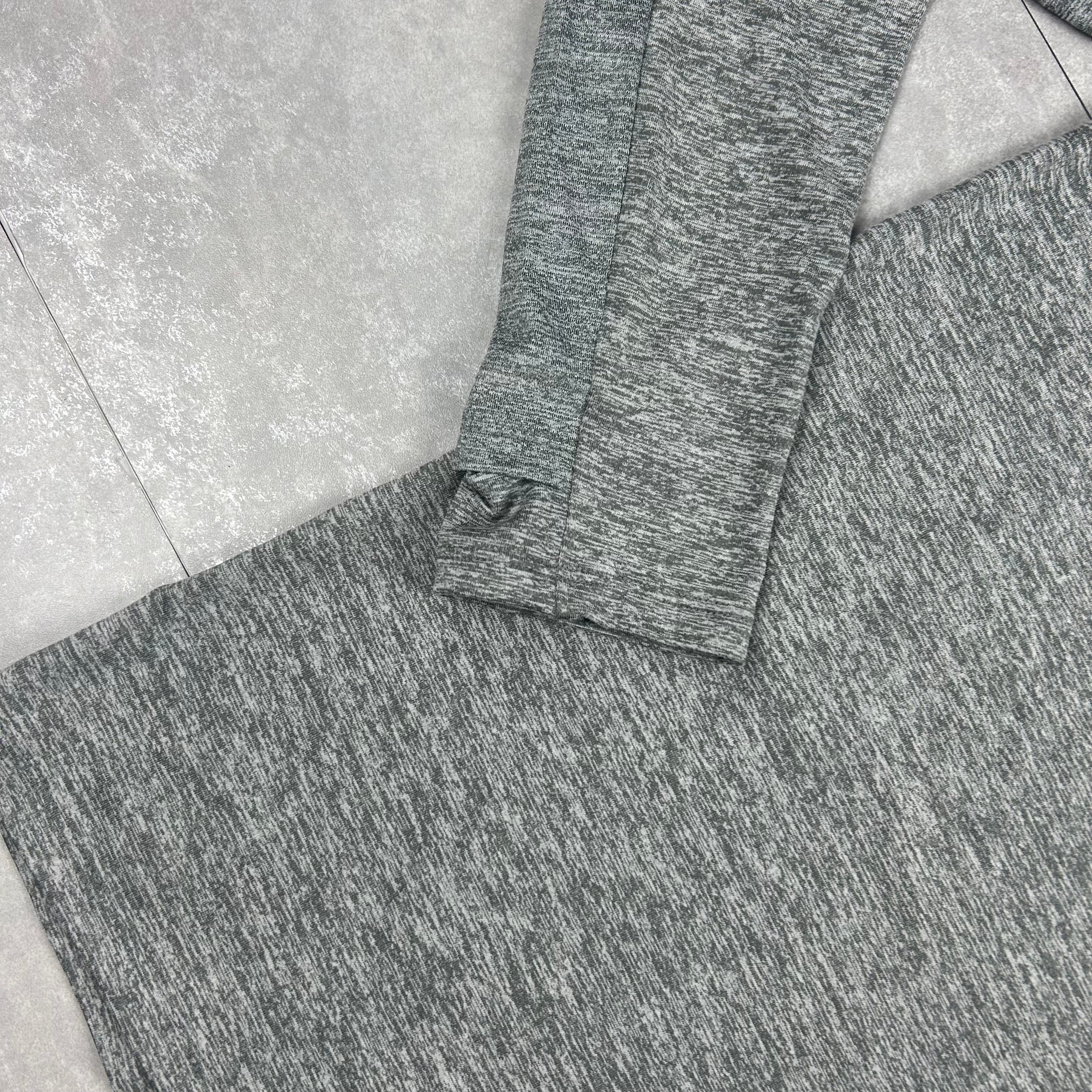 Nike men's stride Dri-fit half zip grey