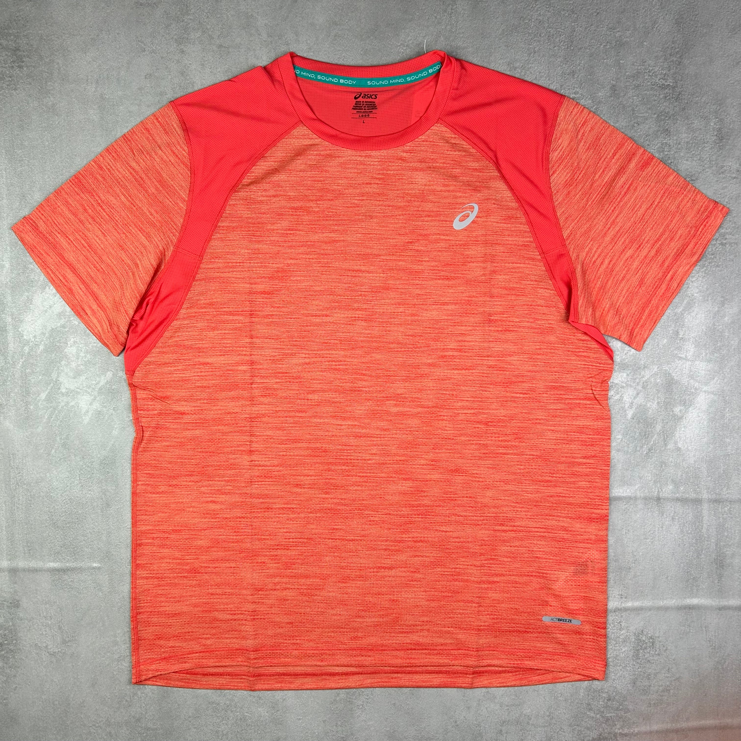 Asics road Men's t shirt red