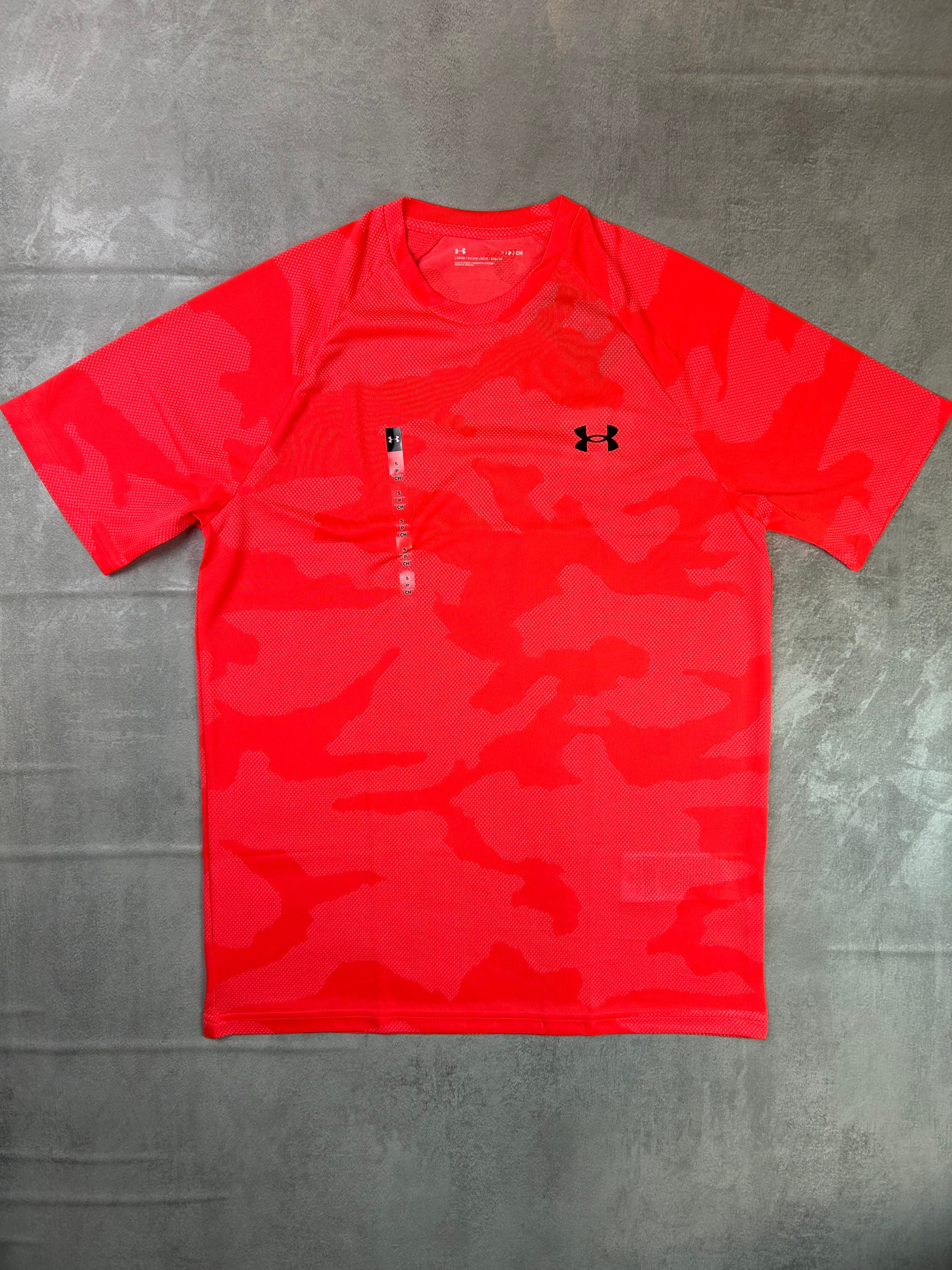under armour Jacquard camo Men's t shirt red