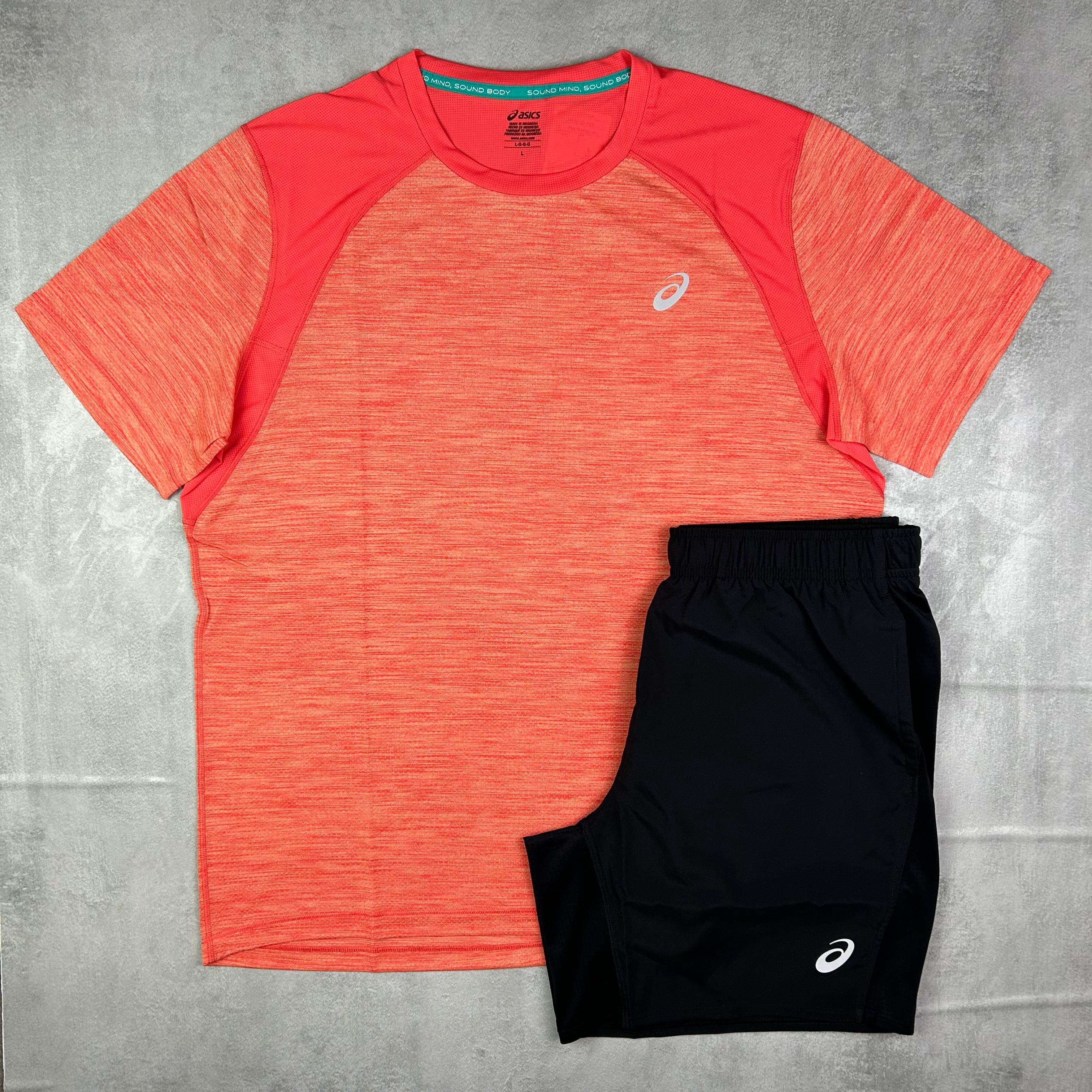 Asics road Men's set in red/black