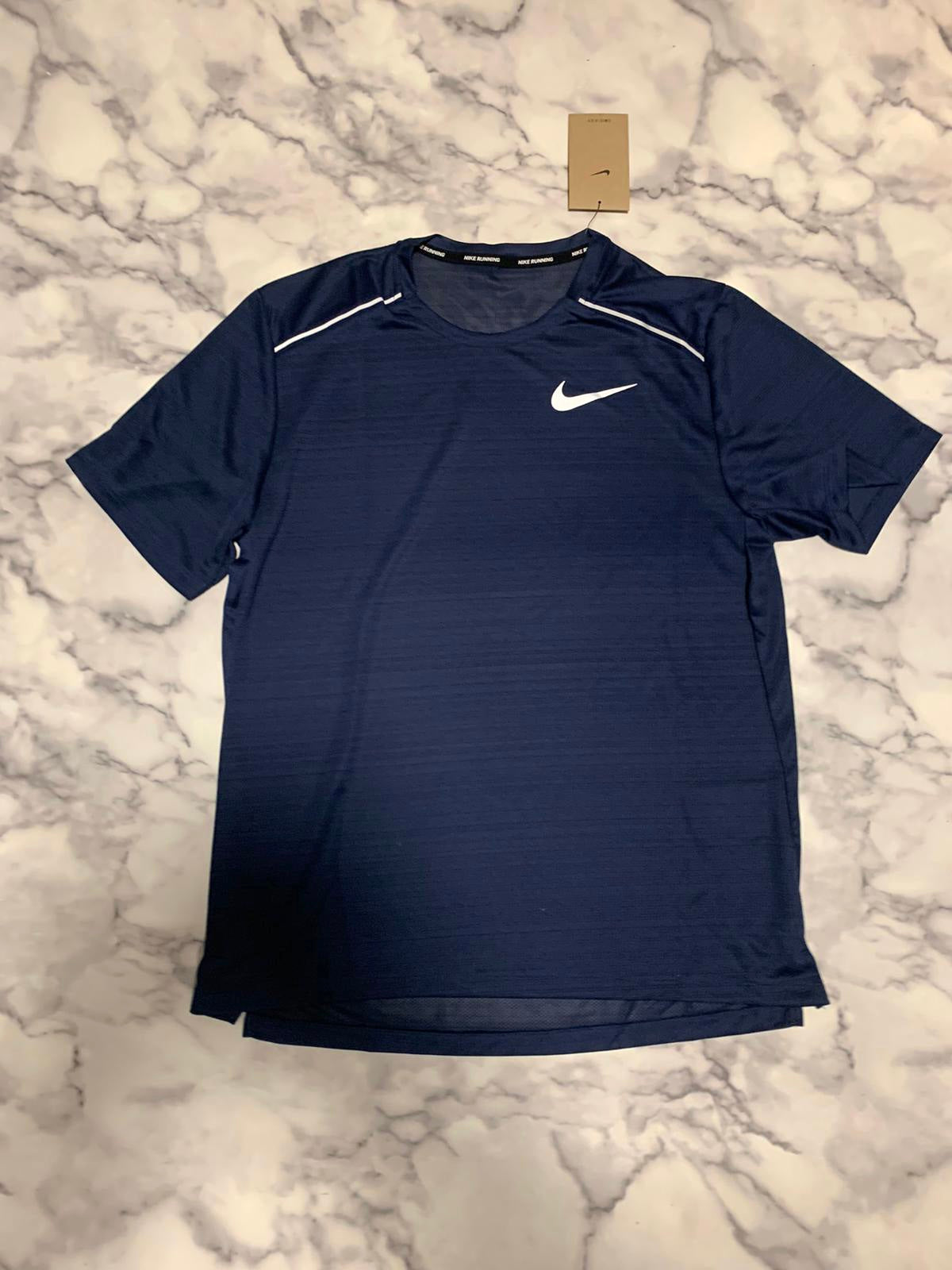 Nike miler 1.0 t shirt midnight navy