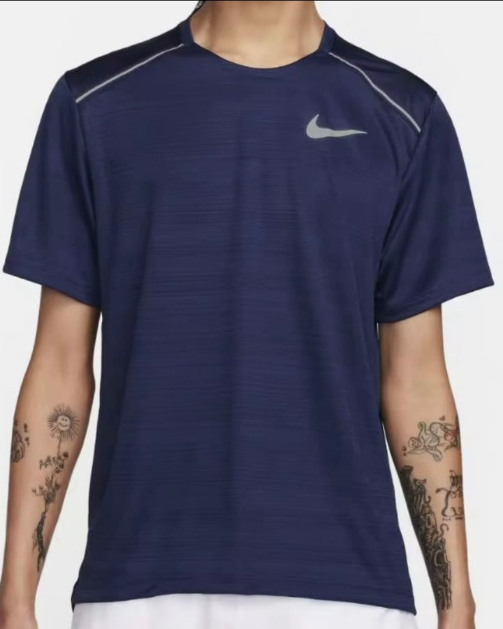 nike miler midnight navy t shirt