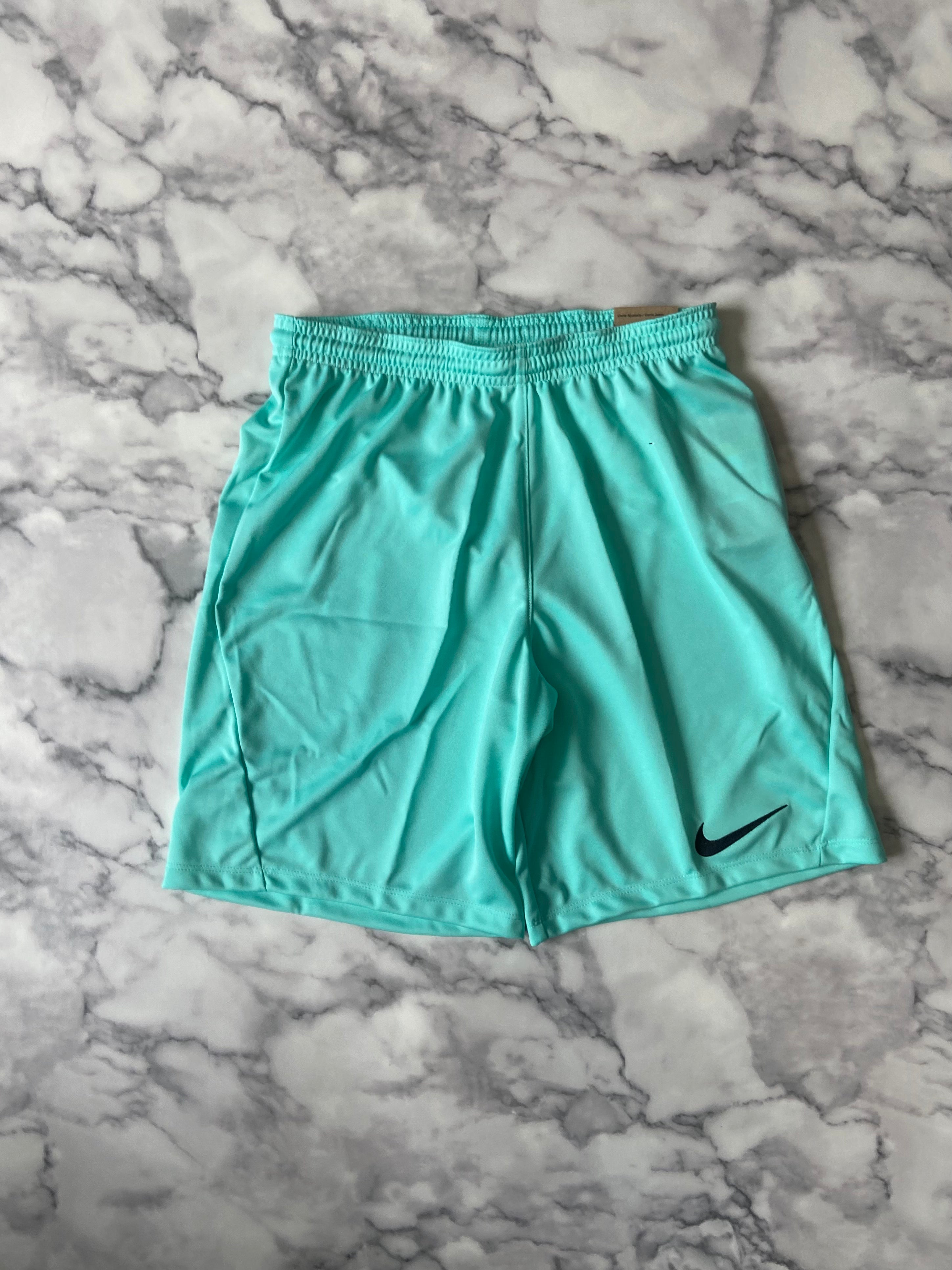 Nike dri fit shorts turquoise blue