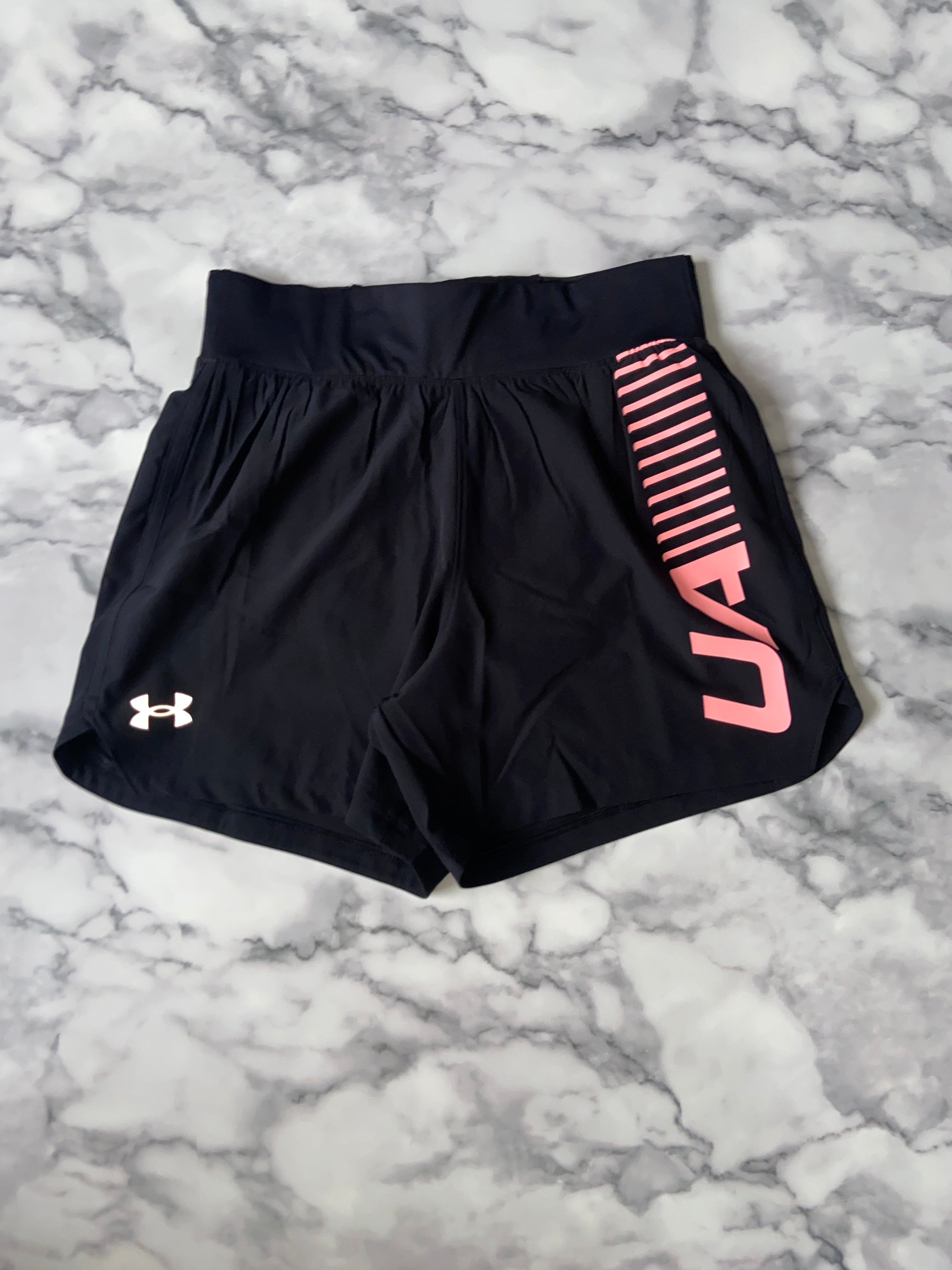 Under armour speed pocket shorts pink/blk