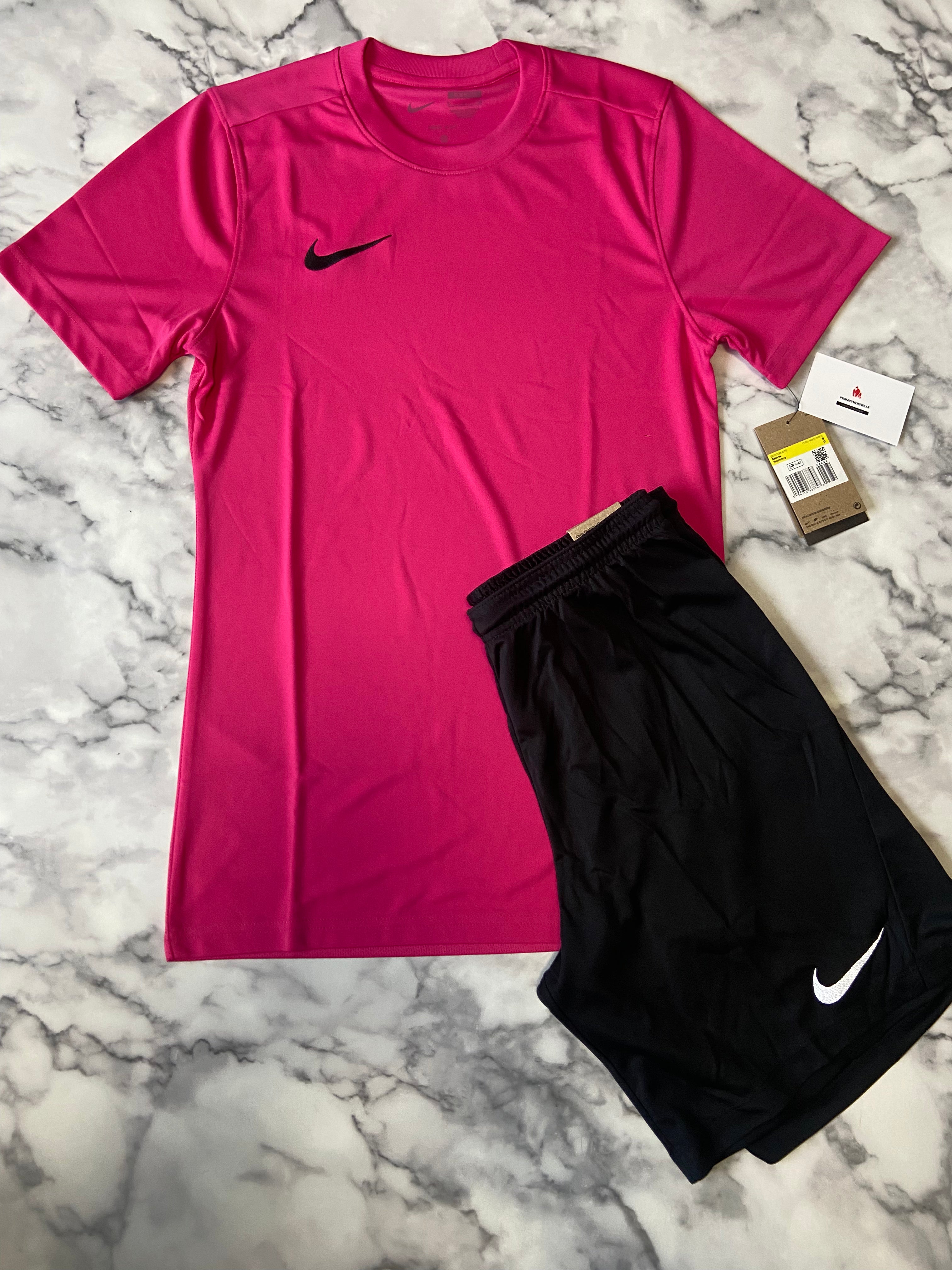 Nike dri fit set pink/black