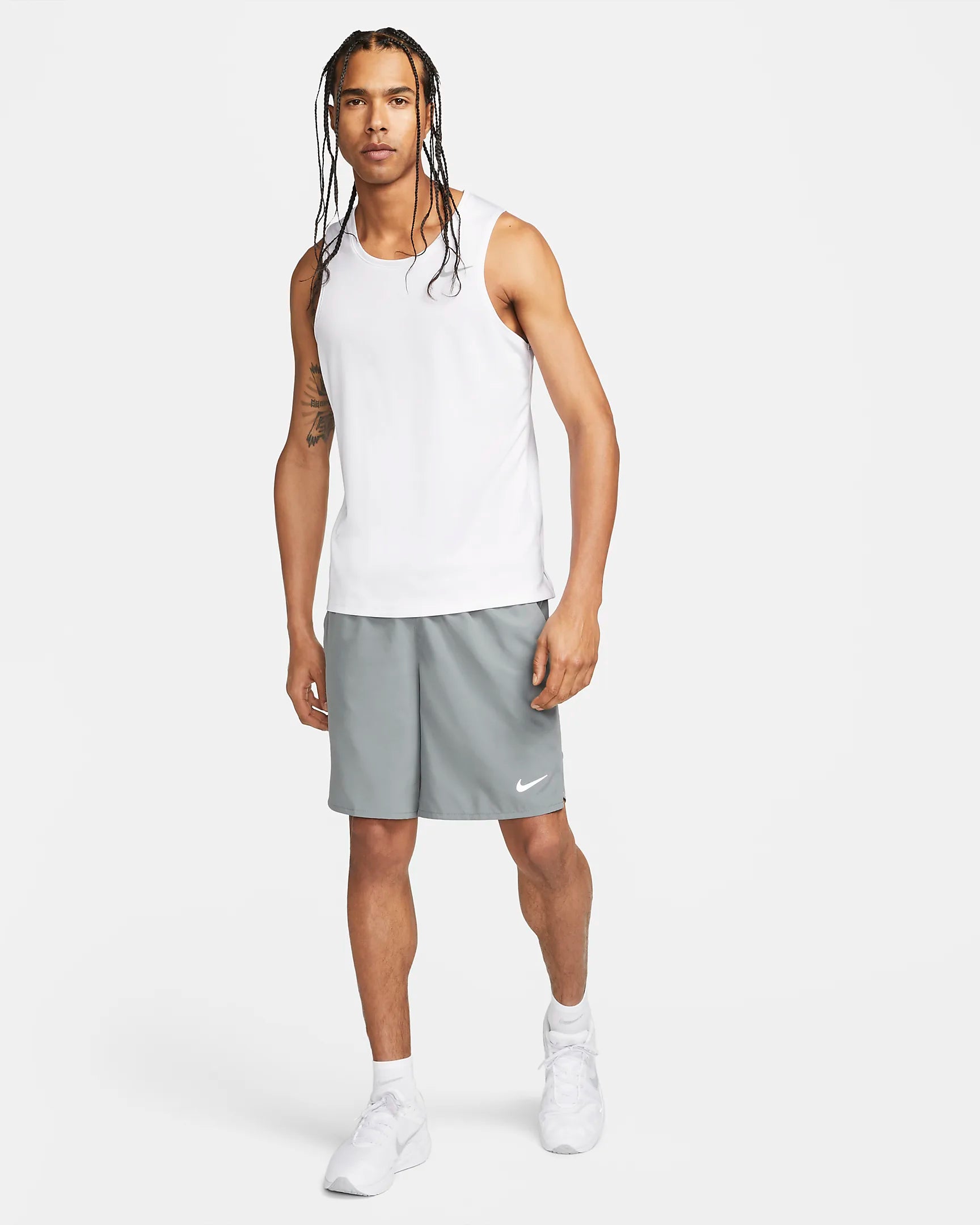 Nike Miler Men's Dri-FIT white Running vest Tank Top