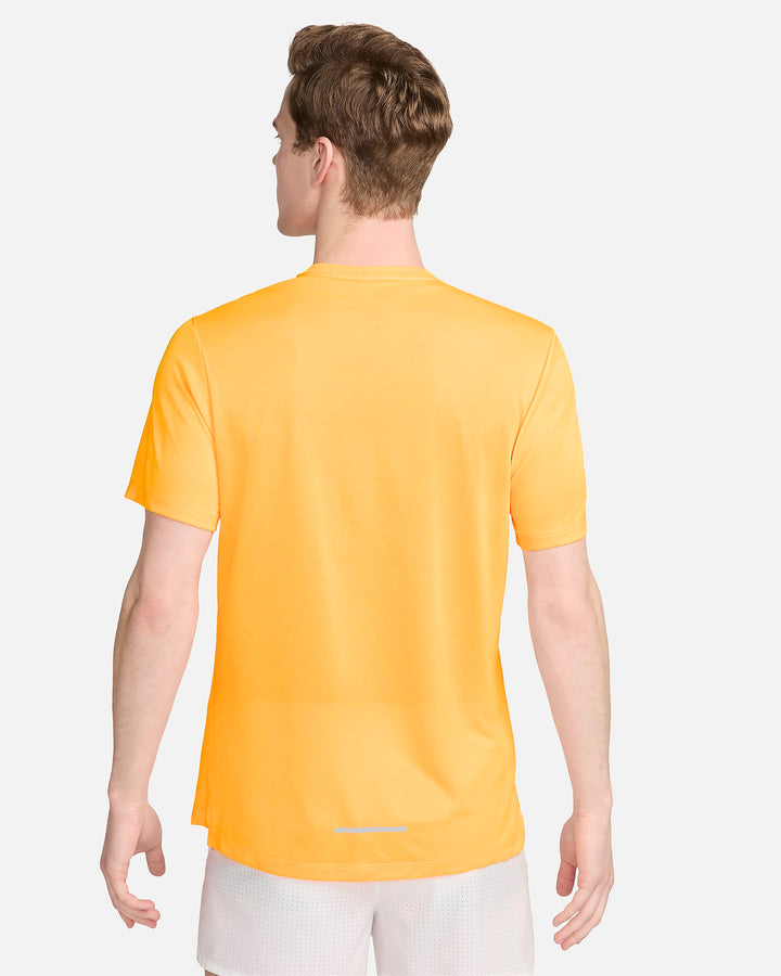 nike miler 1.0 men's short sleeve running t shirt laser orange