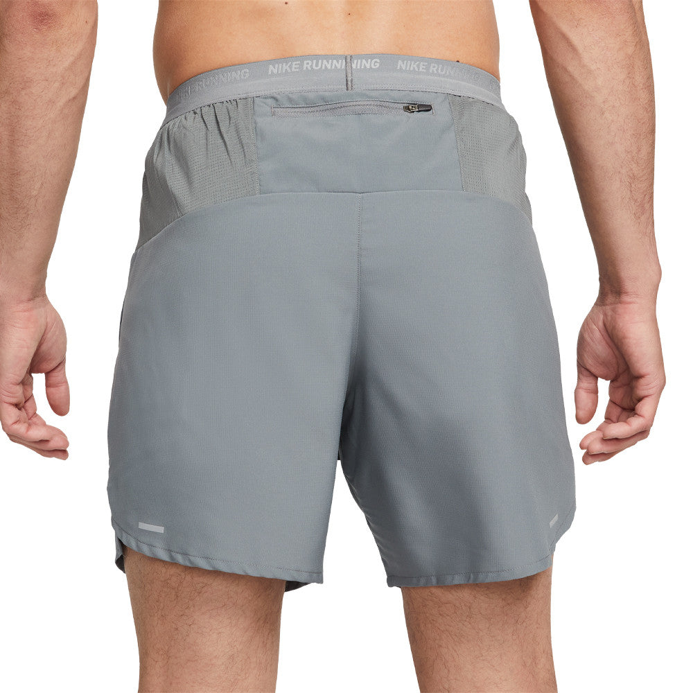 Nike Flex Stride Men's Dri-FIT 18cm (approx.) Brief-Lined Running Shorts in grey