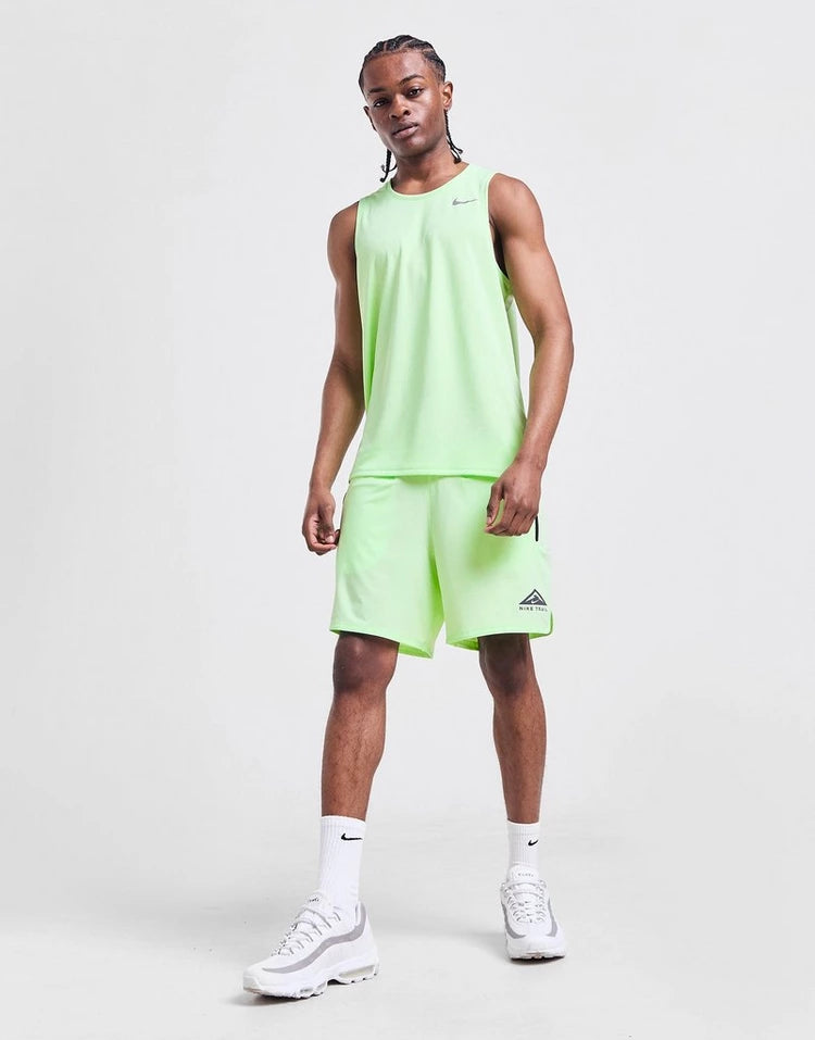 nike miler men's Dri-FIT running vest vapour green