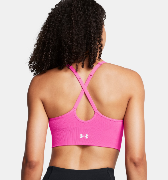 Under armour women's vanish seamless sports bra rebel pink
