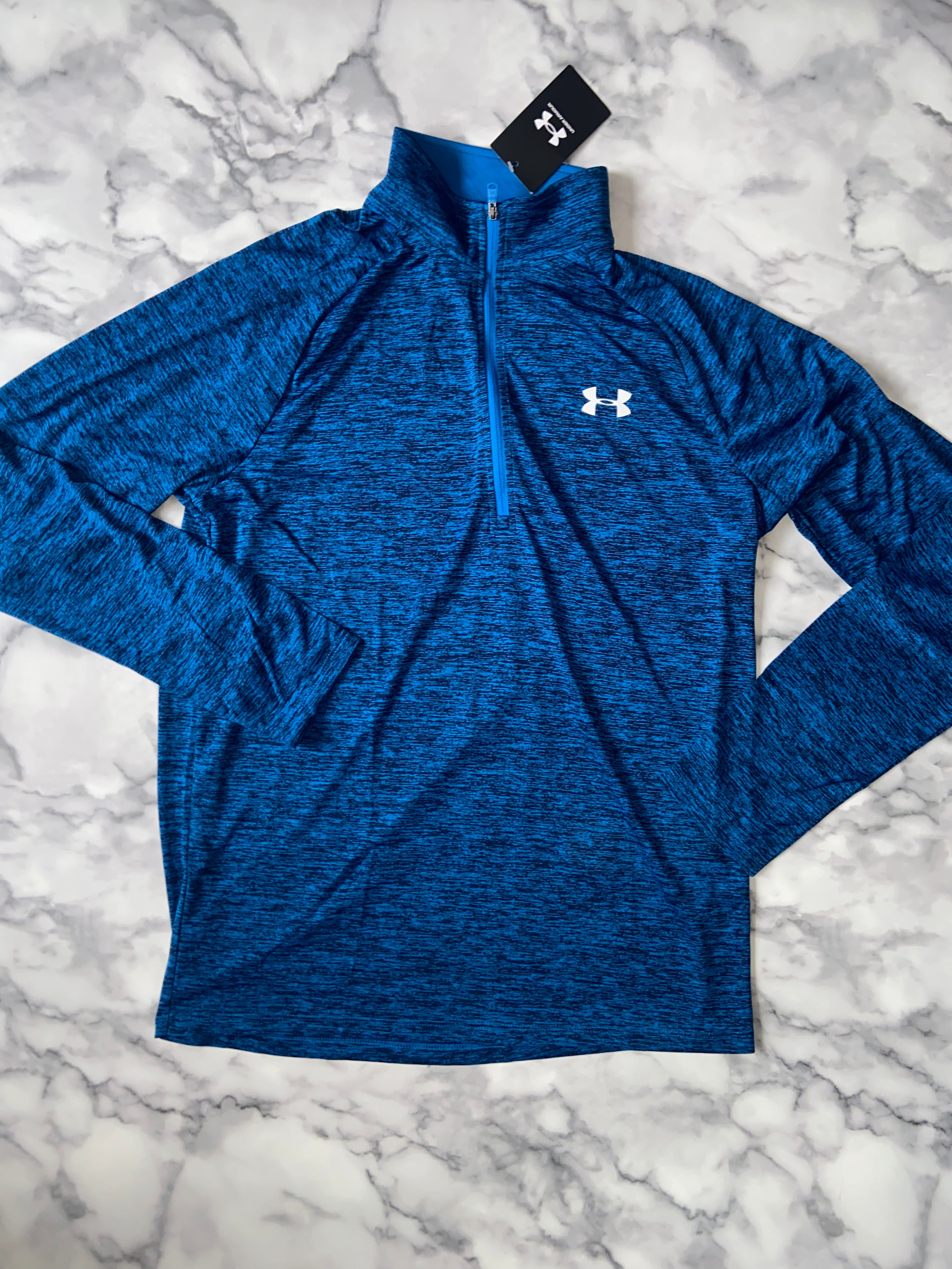 Under armour tech half zip dark blue